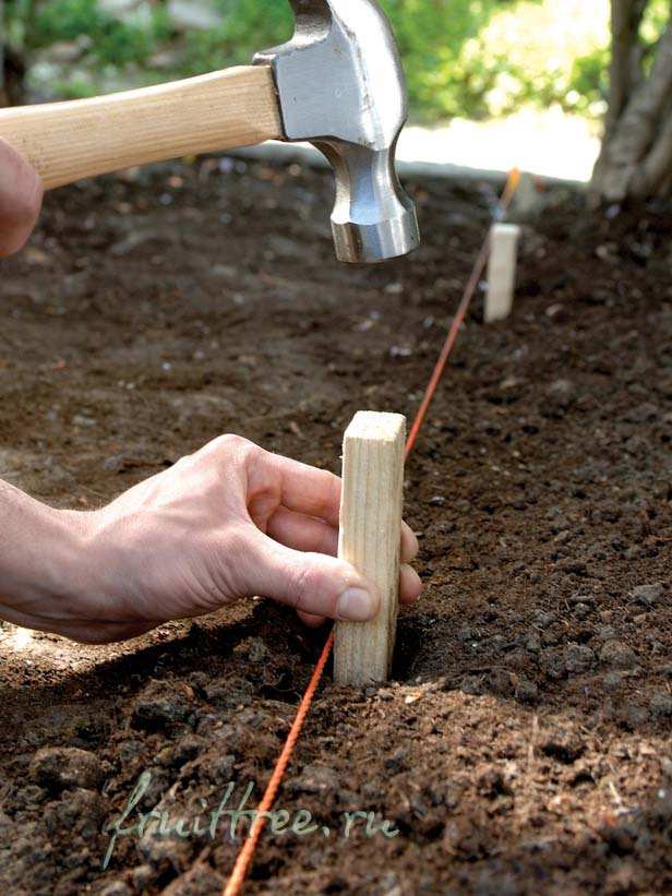 Разметка садовой дорожки своими руками