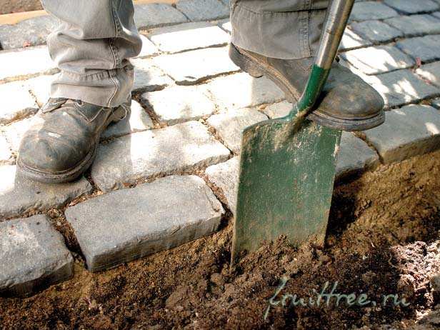 Канавки для бордюров садовой дорожки своими руками