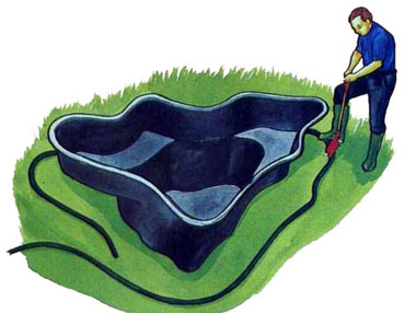 Пруд на даче своими руками