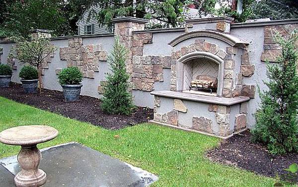 Садовые ограждения из кирпича и камня Садовые ограждения из кирпича и камня