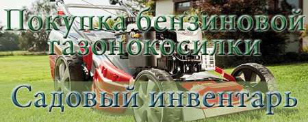 ППокупка бензиновой газонокосилки